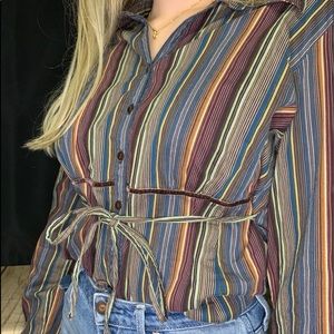 Button Down Top with tie